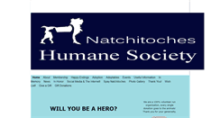 Desktop Screenshot of natchitocheshumane.com