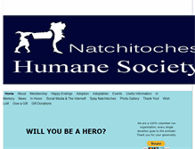 Tablet Screenshot of natchitocheshumane.com